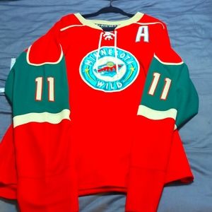 Authentic Reebok #11 Zach Parise Minnesota Wild jersey size 56 great condition